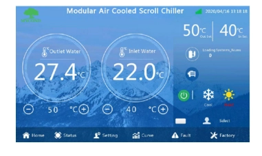 MyCond Inverter MCU-YHI valdymo skydelis