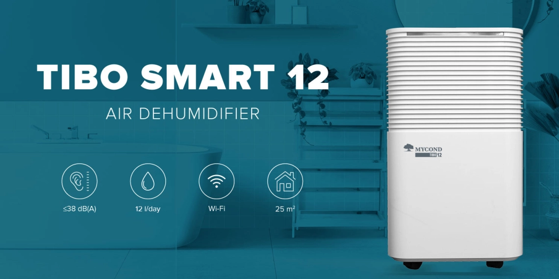 MyCond TIBO Smart 12 efektyvus oro sausinimas didelėse patalpose