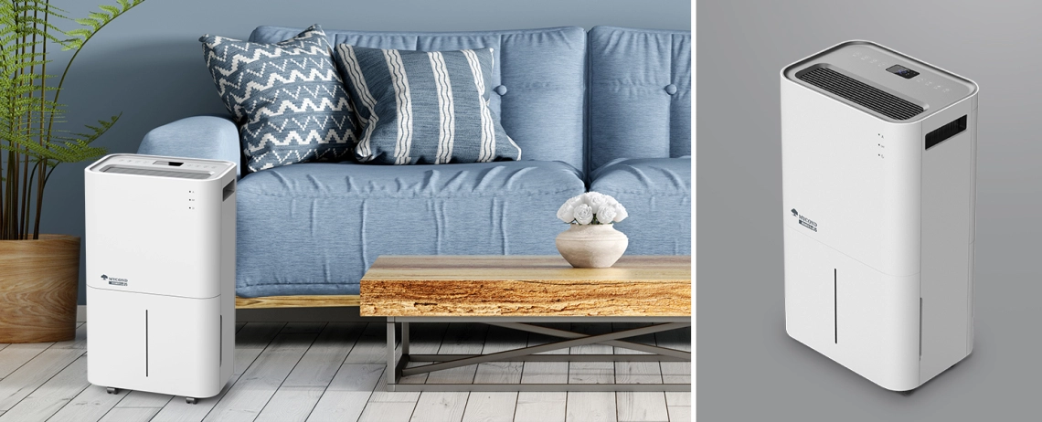 Stilingas baltas MyCond Roomer Eco 25 oro sausintuvas.