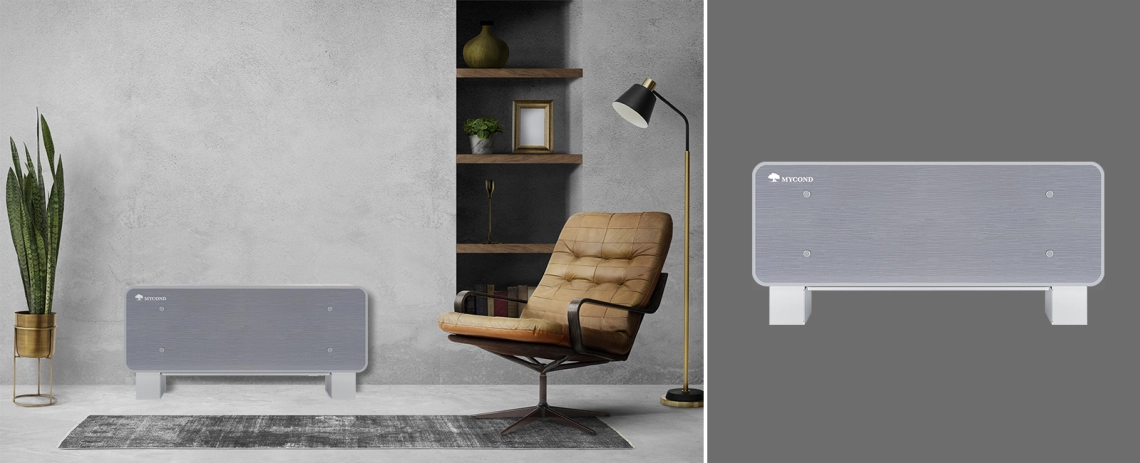 The fan coil unit is ultra-thin in design