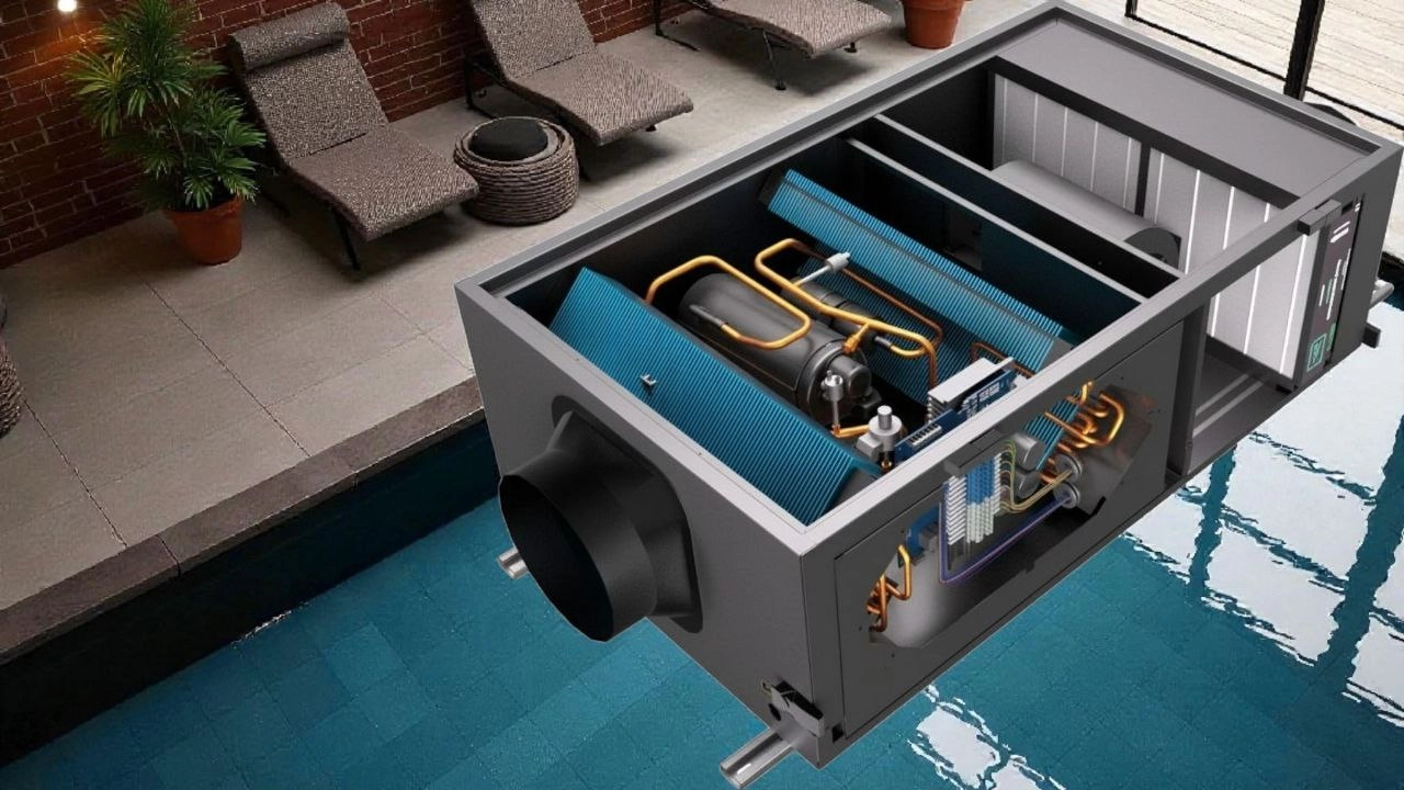 Kanalinis sausintuvas baseinams su automatiniu įjungimu Mycond MSHAC