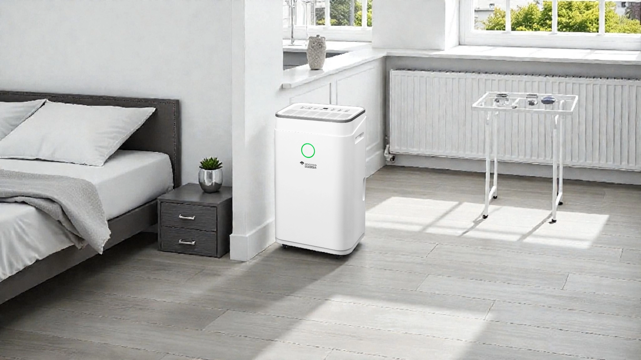 Saugiai veikiantis oro sausintuvas su automatinio išjungimo funkcija: Mycond Roomer Smart 25