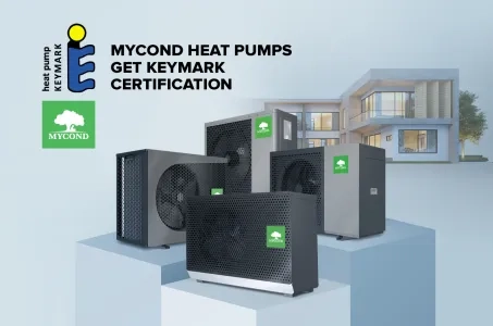 "Mycond" šilumos siurbliai sertifikuoti "Keymark"!