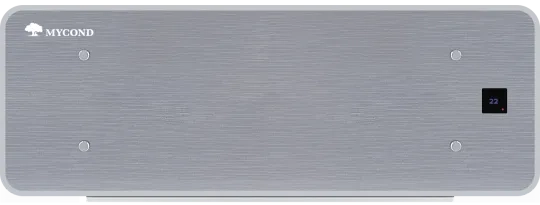 Dizainerių sieniniai ventiliatoriniai kontūro šilumokaičiai Silver Glass Wall serija